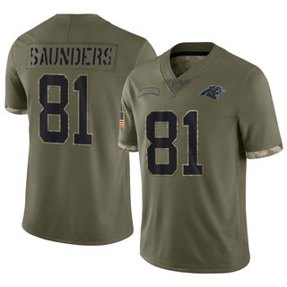 Limited C.J. Saunders Men's Carolina Panthers 2022 Salute To Service Jersey - Olive