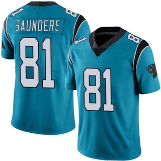 Limited C.J. Saunders Men's Carolina Panthers Alternate Vapor Untouchable Jersey - Blue