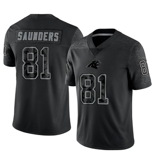 Limited C.J. Saunders Men's Carolina Panthers Reflective Jersey - Black