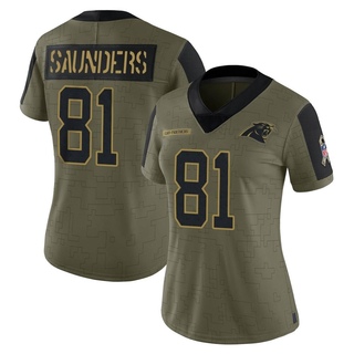 Limited C.J. Saunders Women's Carolina Panthers 2021 Salute To Service Jersey - Olive